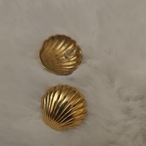 Gold Shell Earrings